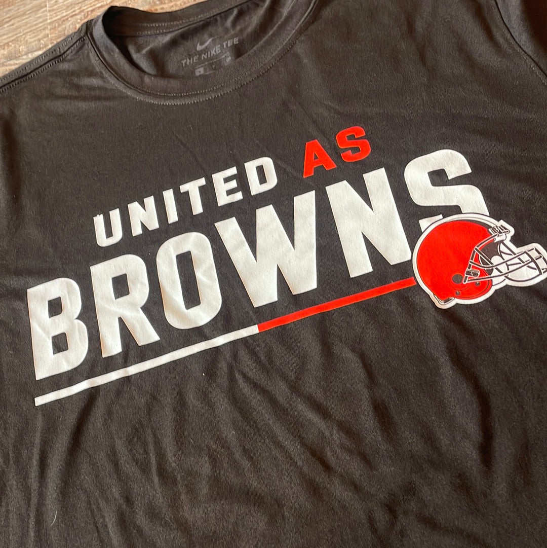 NFL NIKE Cleveland Browns NEW!! “United as Browns” Adult XLarge