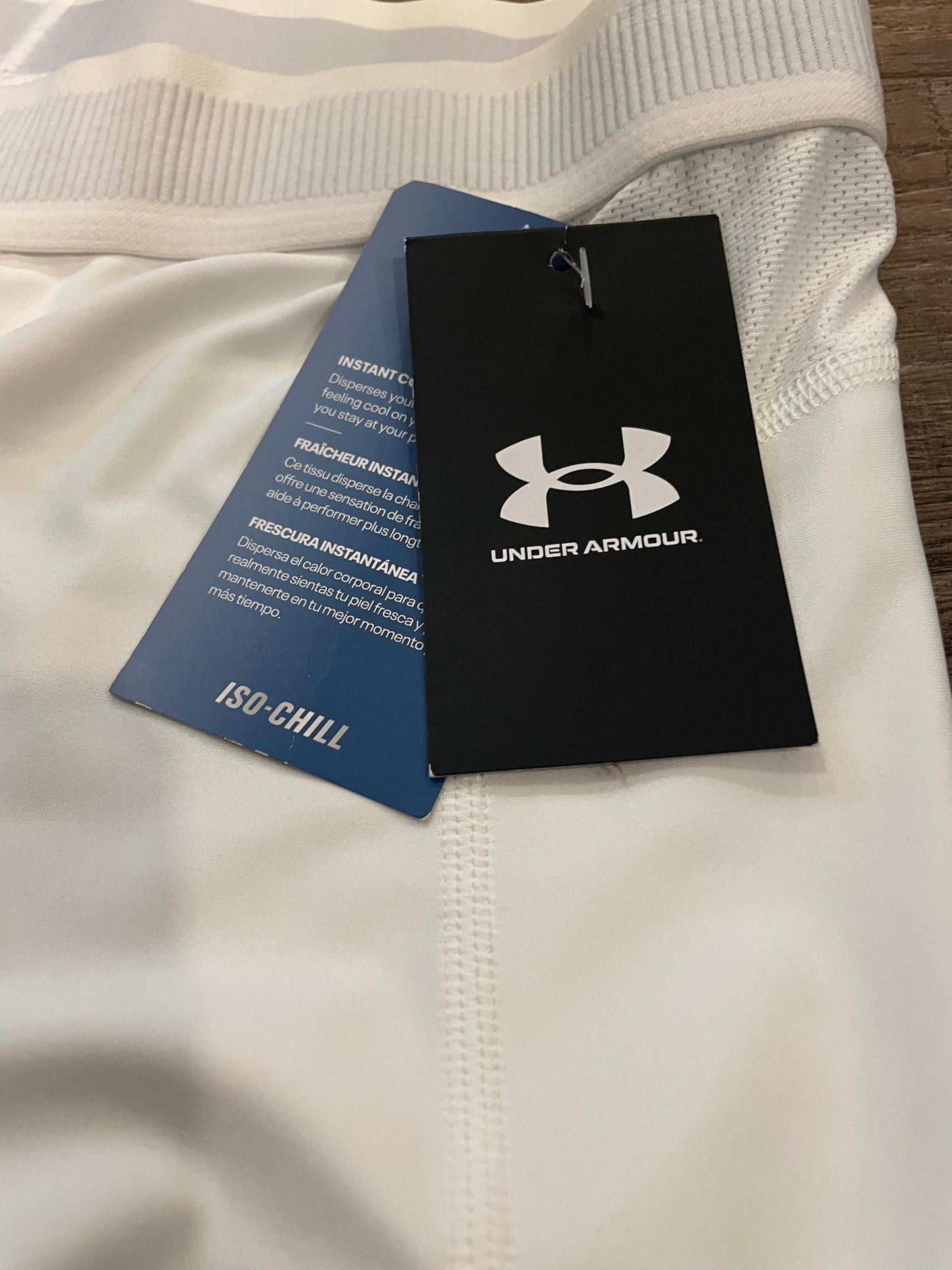 Under Armour NEW!! White Compression Pants Knee Length mens size XLarge