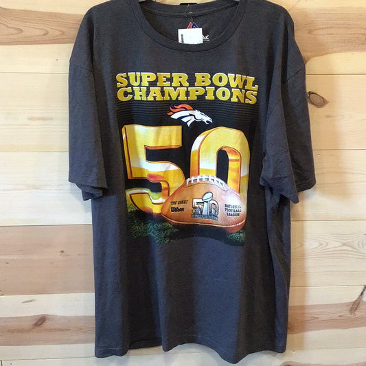 Majestic NFL Team Apparel NWT Broncos Super Bowl Adult size 2XL