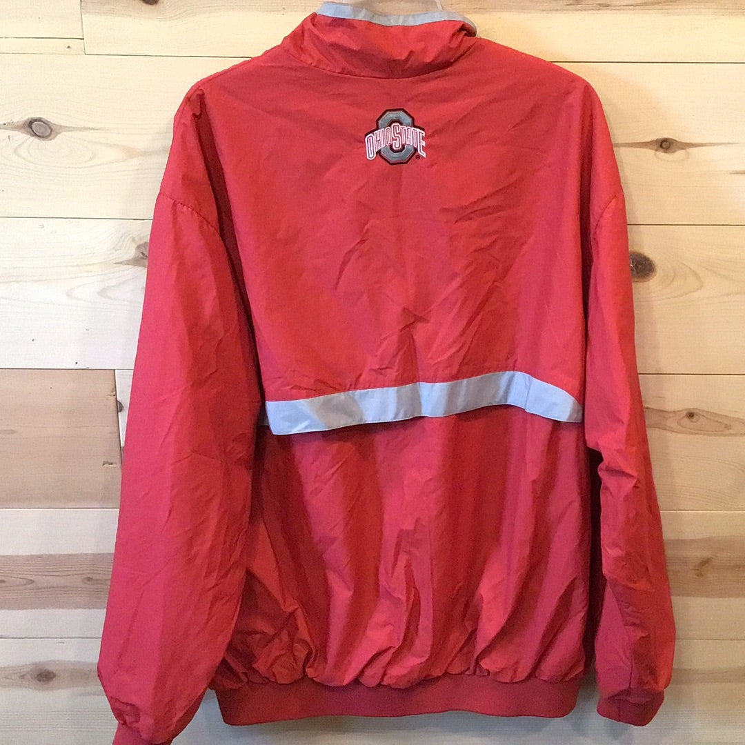 NCAA Nike Ohio State Buckeyes Zip-Up Jacket Polyester Shell Red Men’s Size Large