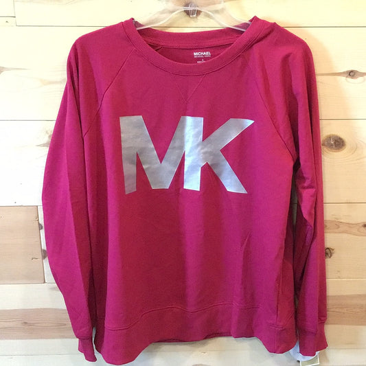 Michael Kors NWT Dark Pink Crewneck Sweatshirt Womens Size Medium