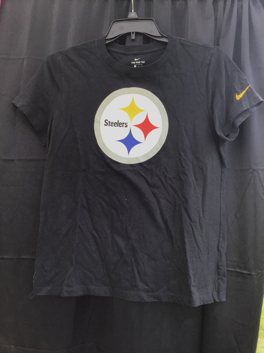 Nike Pittsburg Steelers Womens black short sleeve shirt size Large