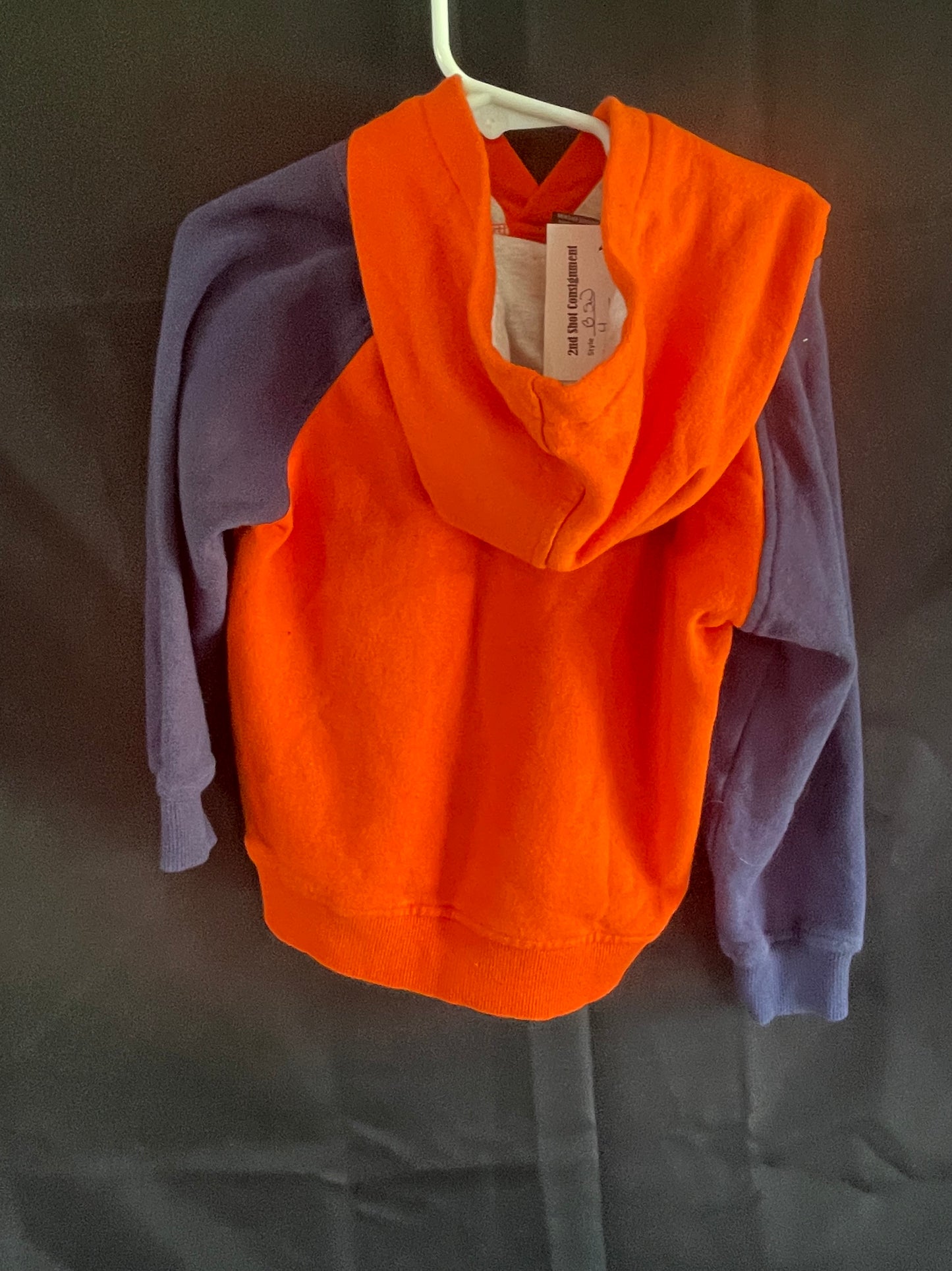 SPYDER Orange & Blue Hooded Sweatshirt boys size 4