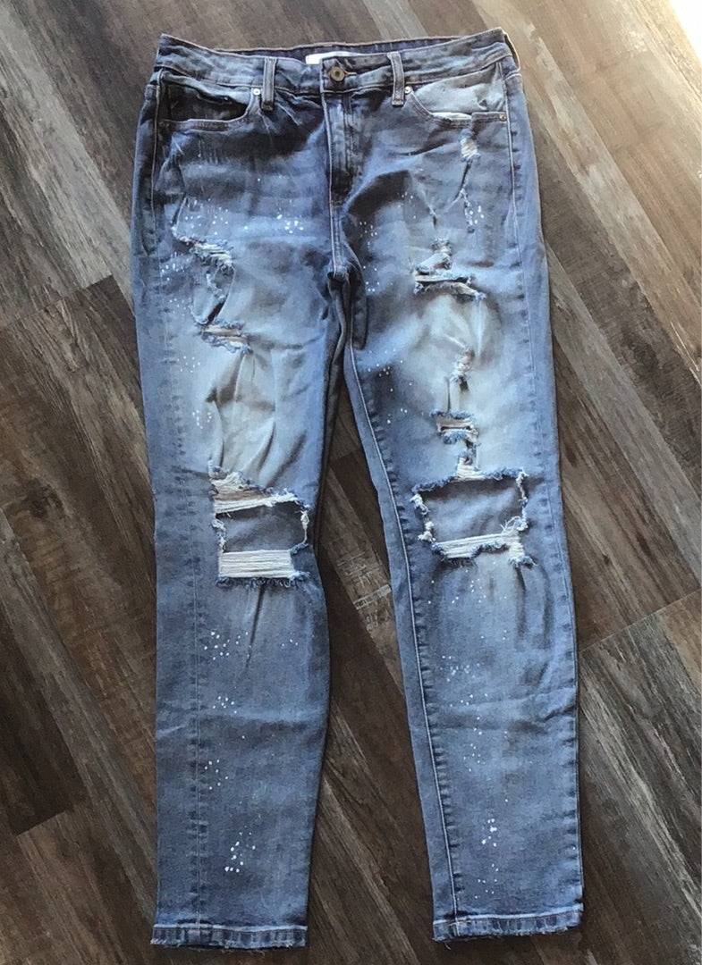 KanCan Womens Distressed Skinny jeans size 9/28