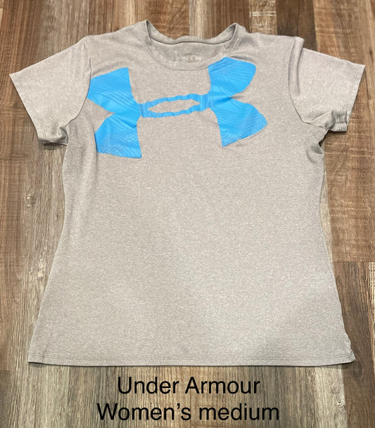 Under Armour Womens Grey HeatGear Shirt medium