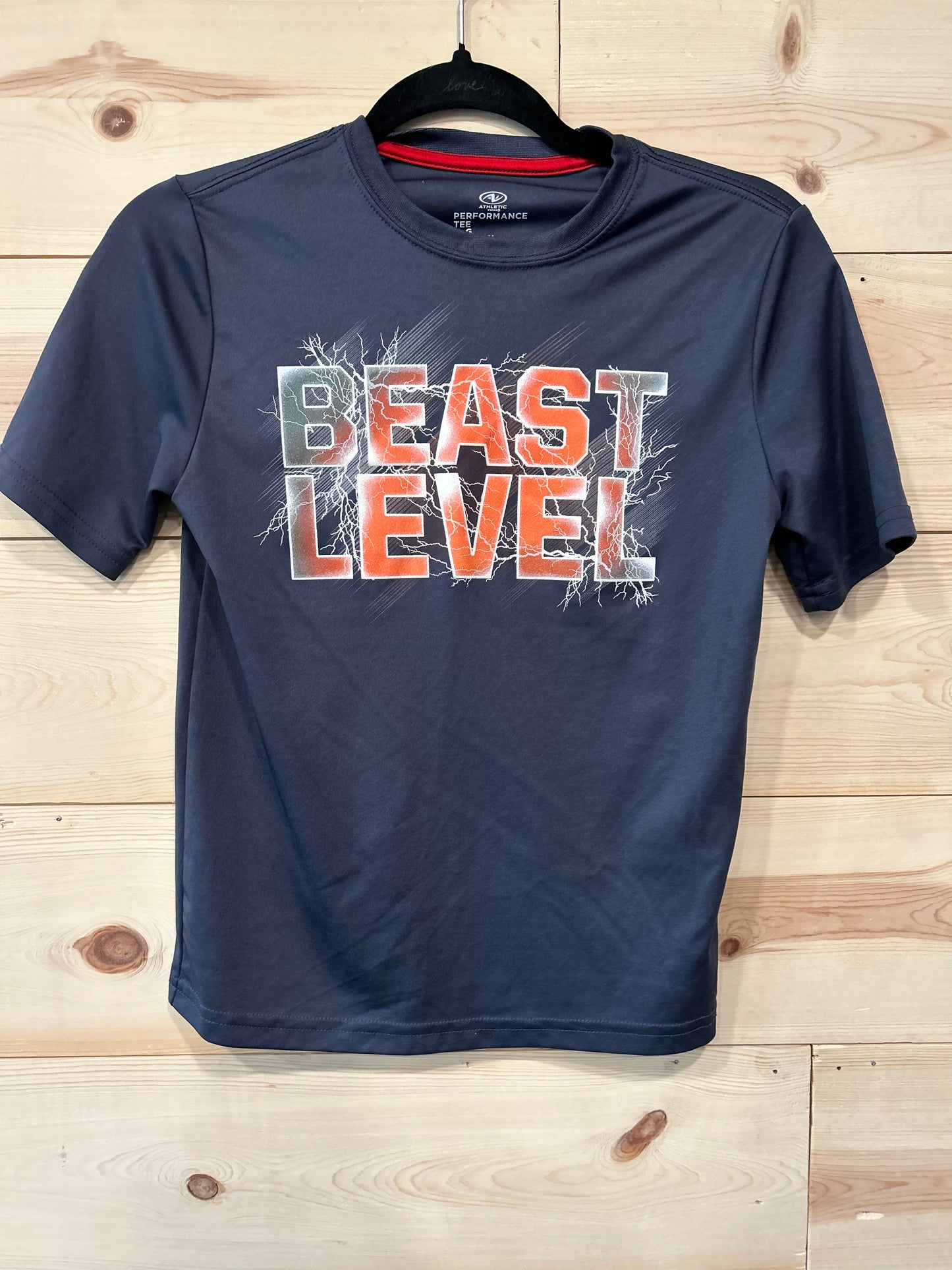 BEAST LEVEL Grey Athletic DriFit T-Shirt Size Large