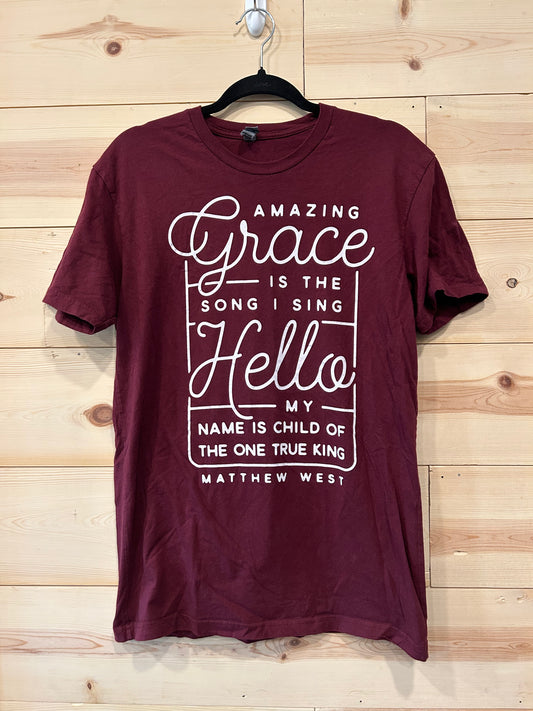 Christian Adult Shirt “amazing grace” size medium